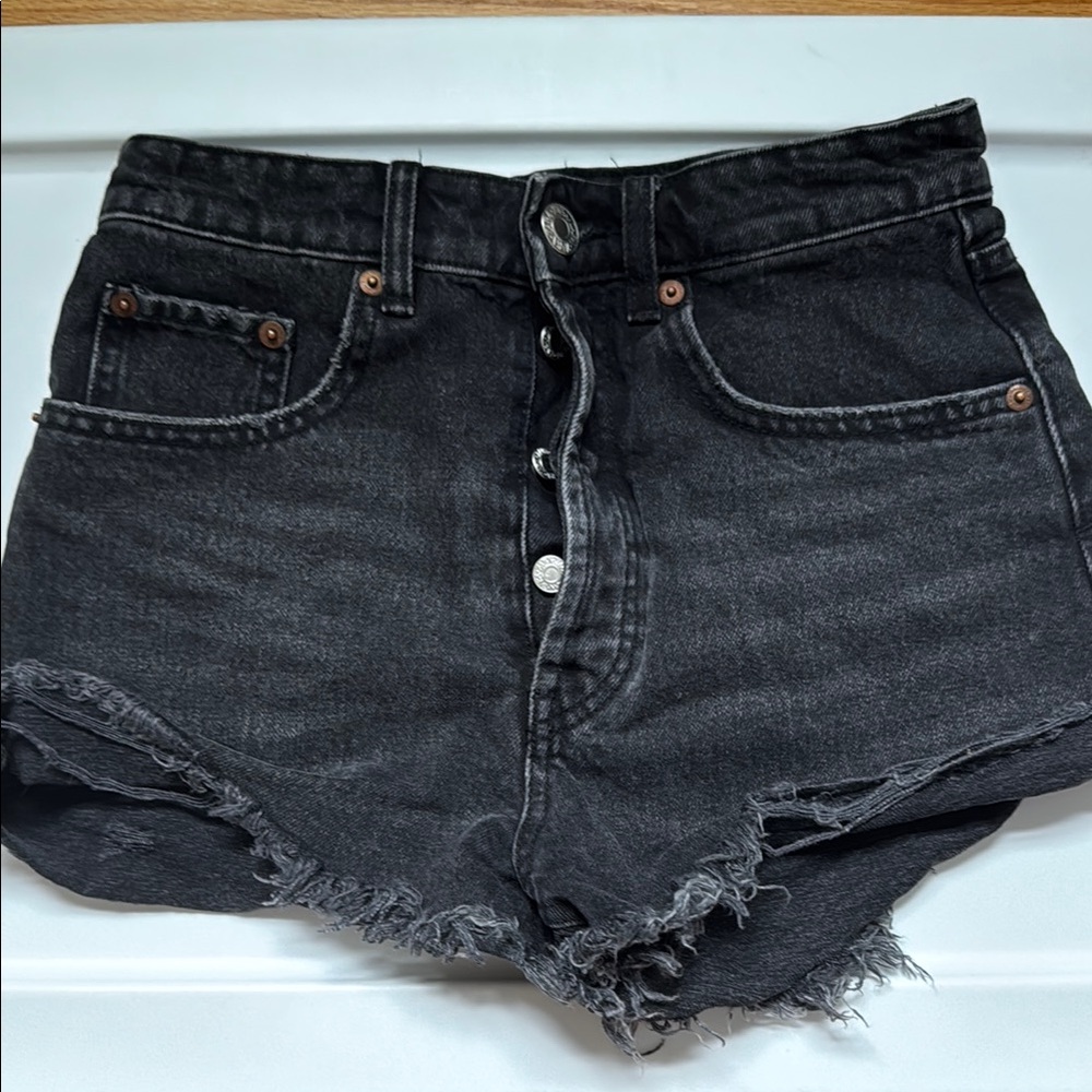 Zara Black Jean Shorts